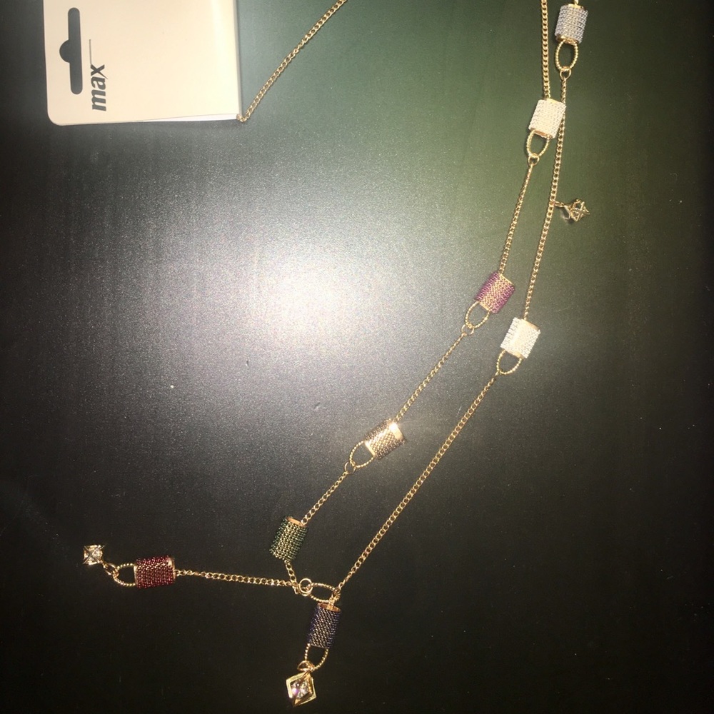 Medium gold long necklace. Never used.